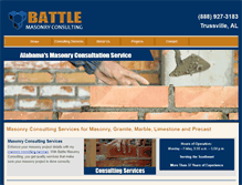 Tablet Screenshot of battlemasonryconsulting.com
